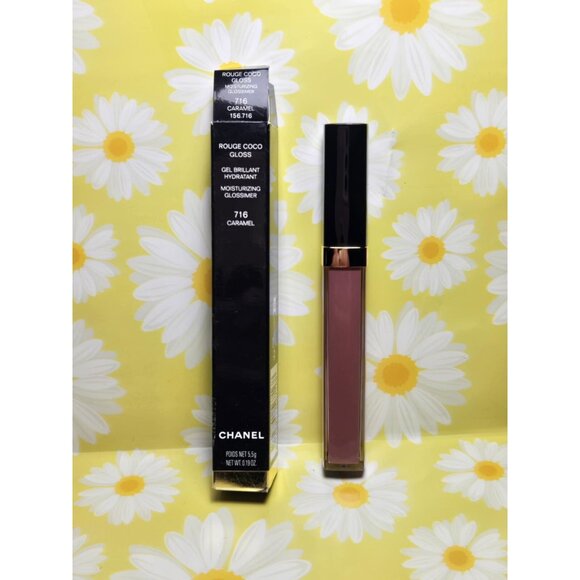 CHANEL ROUGE COCO GLOSS Moisturizing Glossimer 716 CARAMEL - Picture 1 of 6